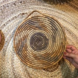 Boho round basket